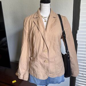 Apostrophe Women's Tan and Cream Jacket